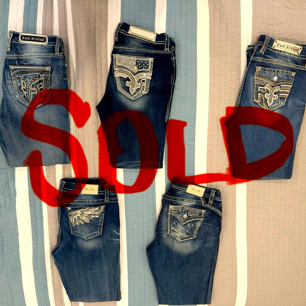 SOLD Miss Me and Rock Revival Jeans